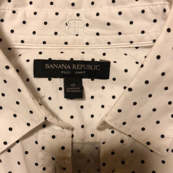 Banana Republic polka dot button down shirt - Picture 4 of 4